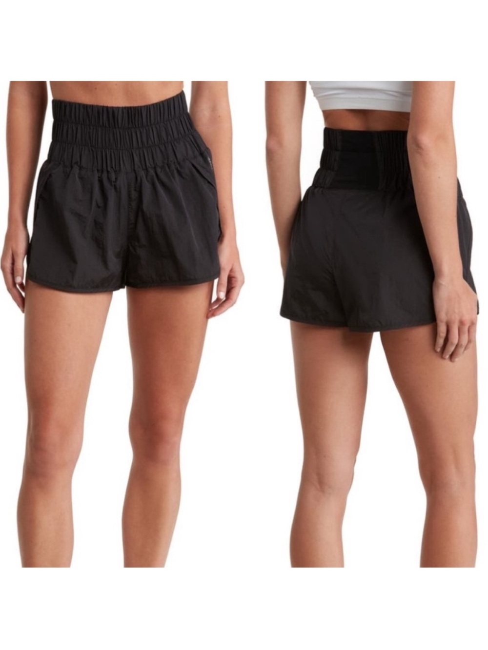 FP Movement by Free People The Way Home Black Athletic Shorts L